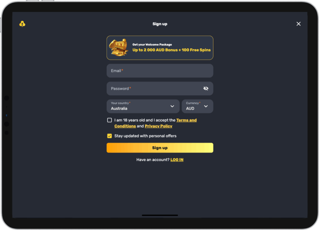 rocket play casino sign up
