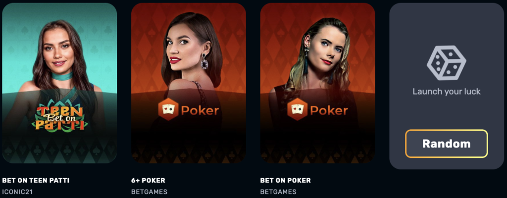 Poker at RocketPlay